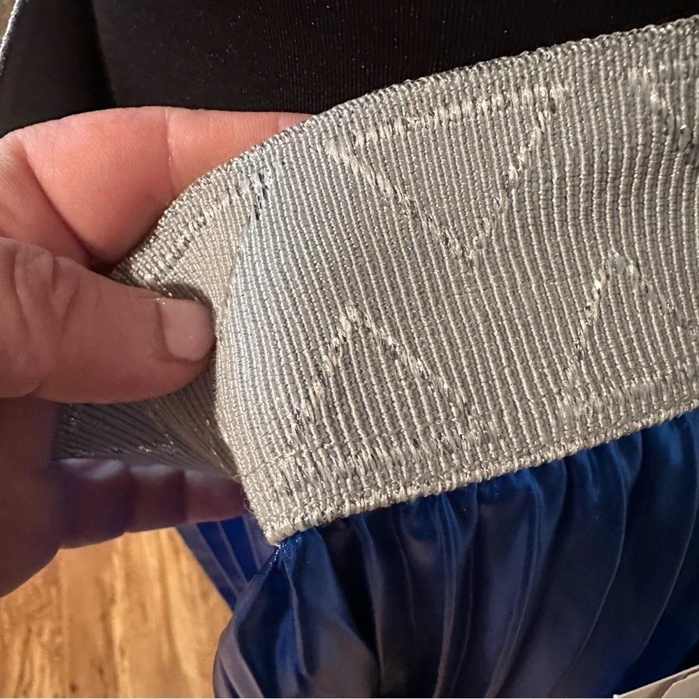 NWT Electric Blue‎ Elegant Jill LuLaRoe Metallic Accordion Pleated Skirt size M